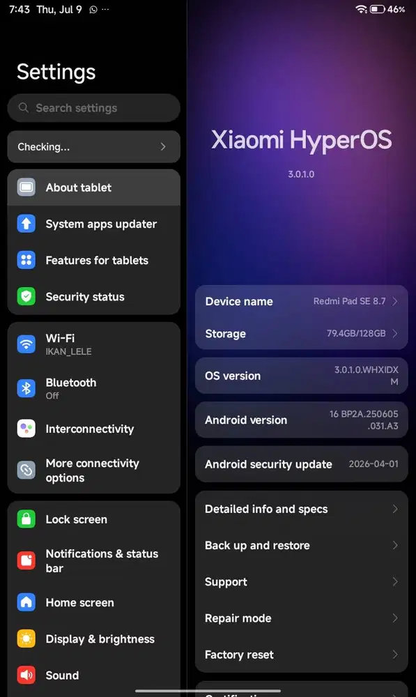Tab Redmi Pad SE 8.7