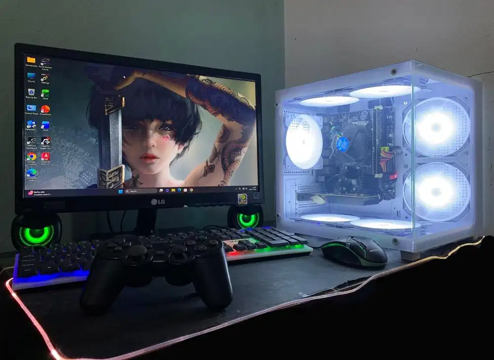 komputer pc gameing editing dan streaming fullset