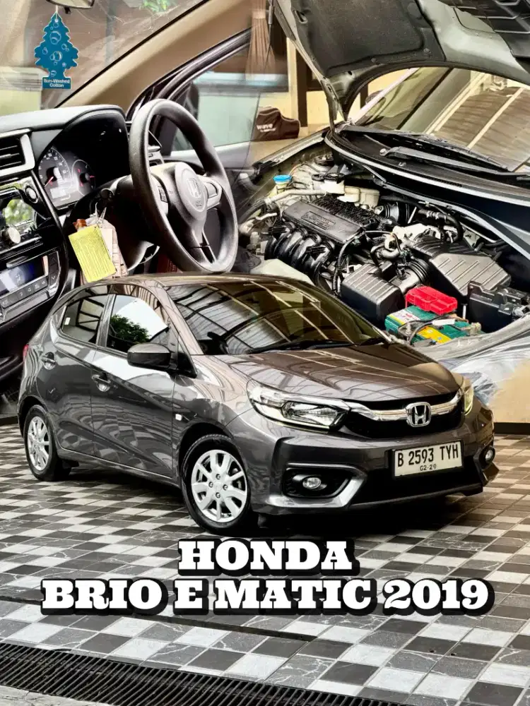 Honda New Brio 1.2 E AT Matic 2019 Tangan Pertama dari baru