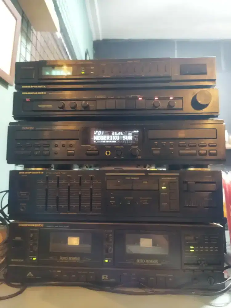Marantz 5 stack set up black mamba edition