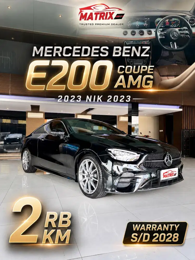 2023[2 RB KM] MERCEDES BENZ E200 coupe ! KM SUPER LOW ANTIK! MERCY