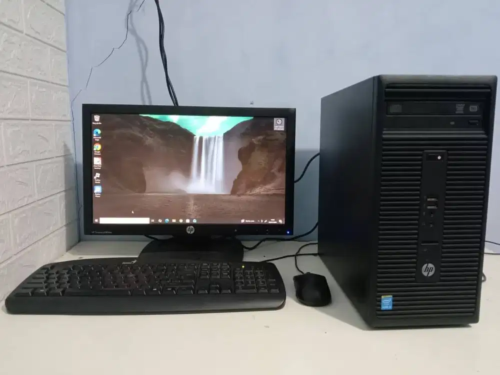 PC 1 Set Murah i3 4130 RAM 8 SSD 128 Windows 10 Monitor Keyboard Mouse