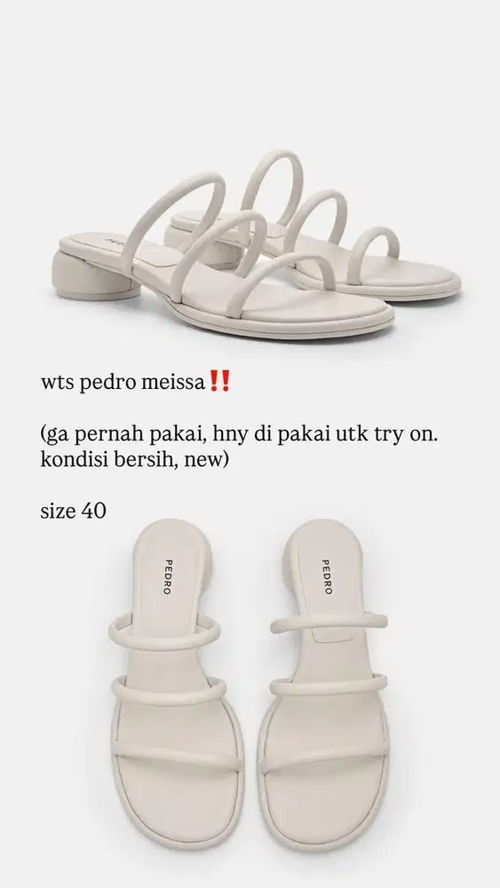 PEDRO MEISSA Strappy Heel Sandal / Sandal Tali Hak (SIZE 40)