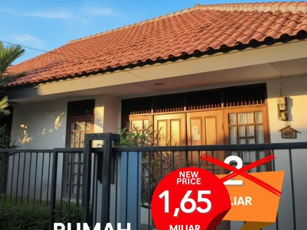 Turun Harga, Rumah siap huni lokasi strategis, perbatasan Jakarta Selatan & Depok. Lokasi Depok Komplek peternakan
