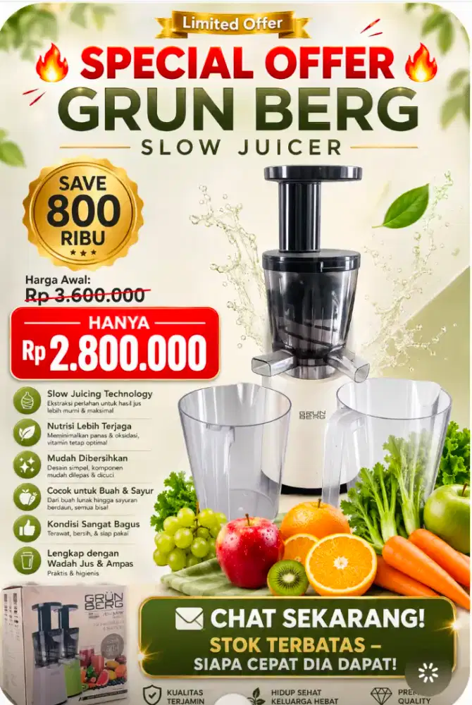 Grun Berg Slow Advance Juicer