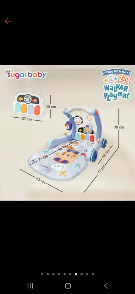 Baby playmat sugar baby biru