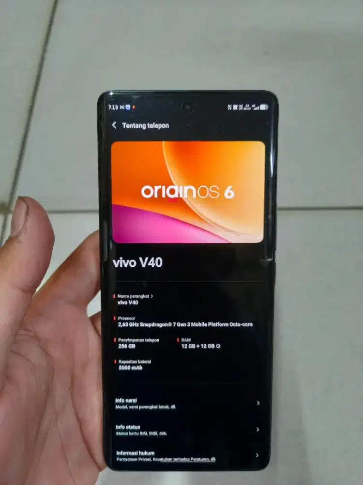 VIVO V40 5G 12/256 FULLSET ORI