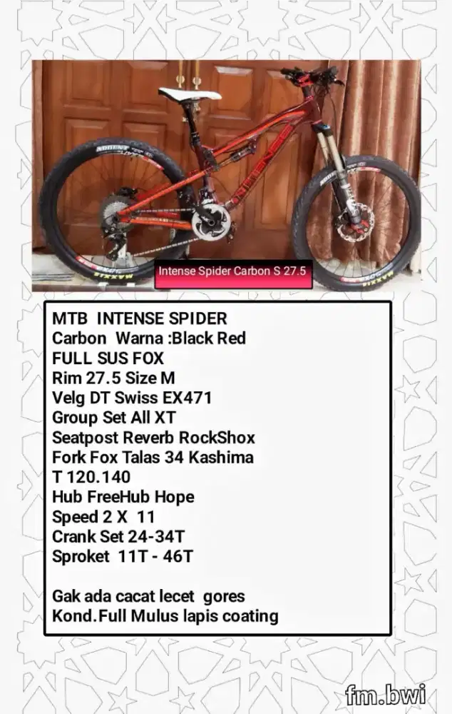 MTB CARBON INTENSE SPIDER