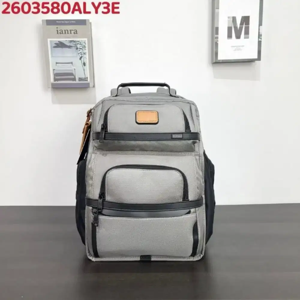 TUMI ALPHA BRAVO BRIEF PACK ANTHRACITE/GREY - RANSEL LAPTOP