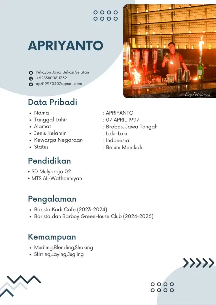 Cari lowongan buat jadi barista