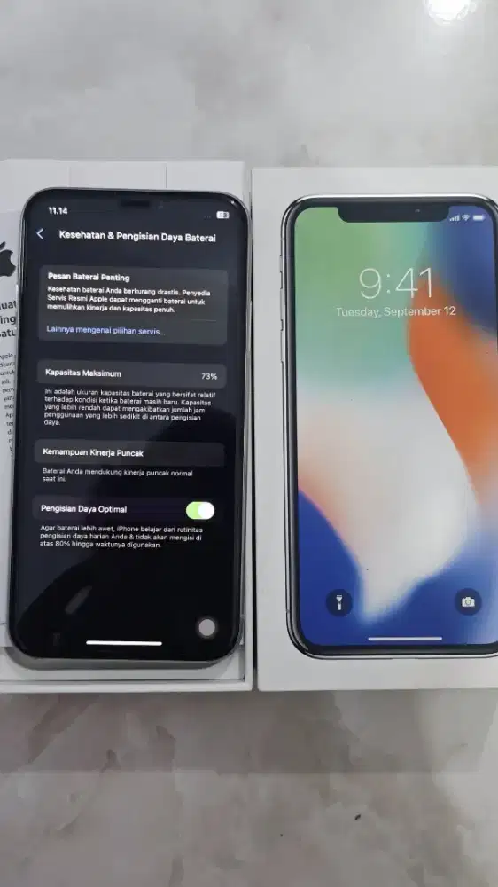 Iphone x 256 ibox original like new