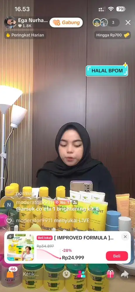DIBUTUHKAN SEGERA HOST LIVE