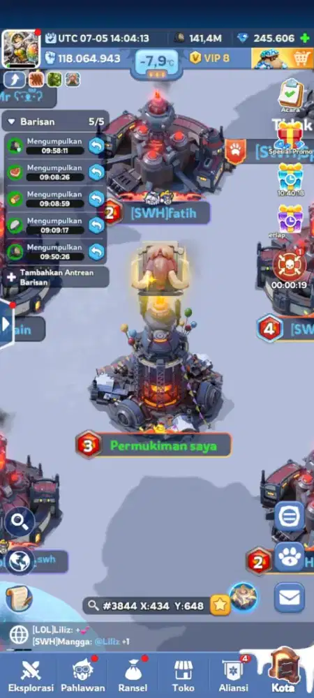 Jual Akun Whiteout Survival
FC 3 • VIP 8
Power 188,0M
Server #3844