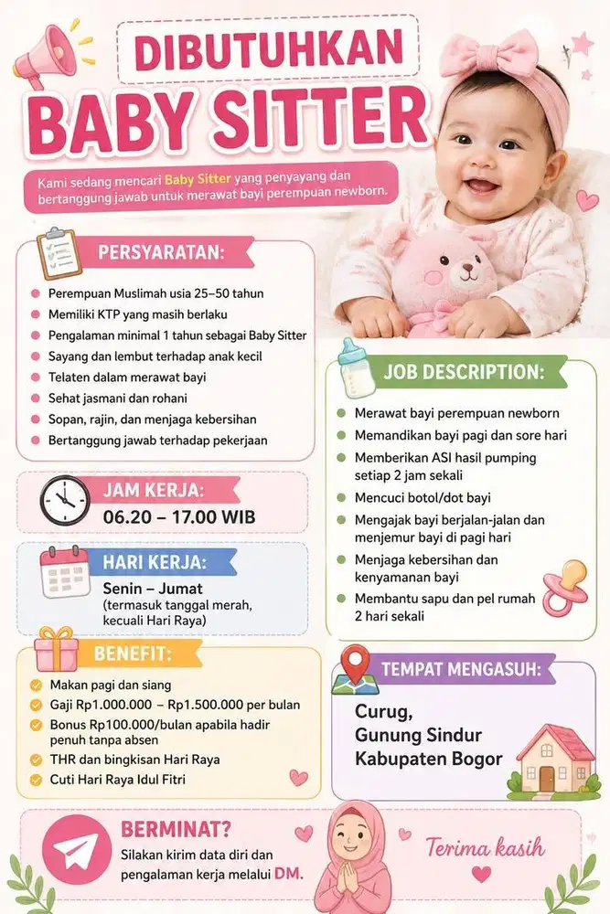 Lowongan Pengasuh Bayi New Born