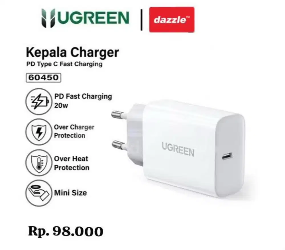 UGREEN CHARGER 20W