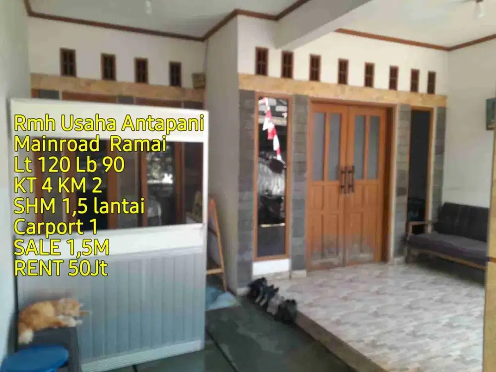 Rumah Usaha Antapani Strategis dan Ramai