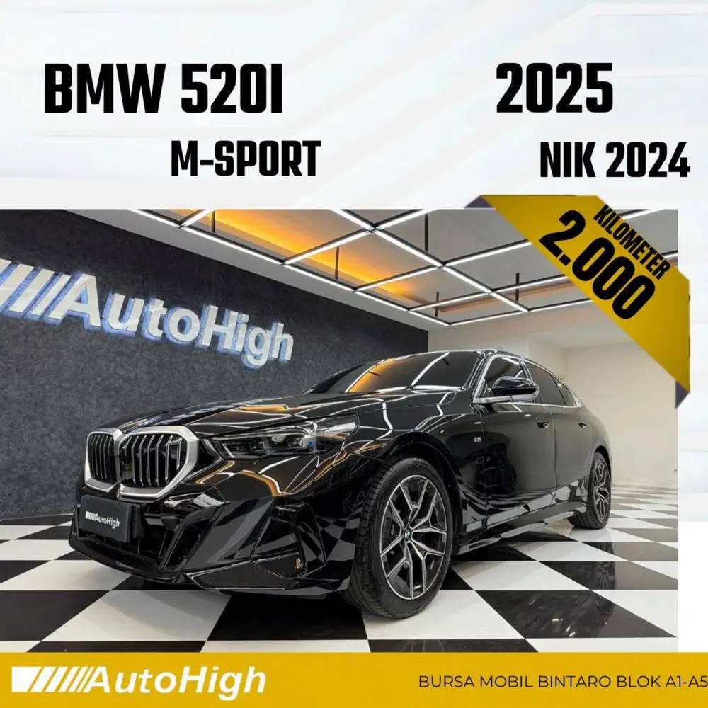 DP10% [Km2.000] 520i M-Sport 2024 Black Reg 2026 #AUTOHIGH