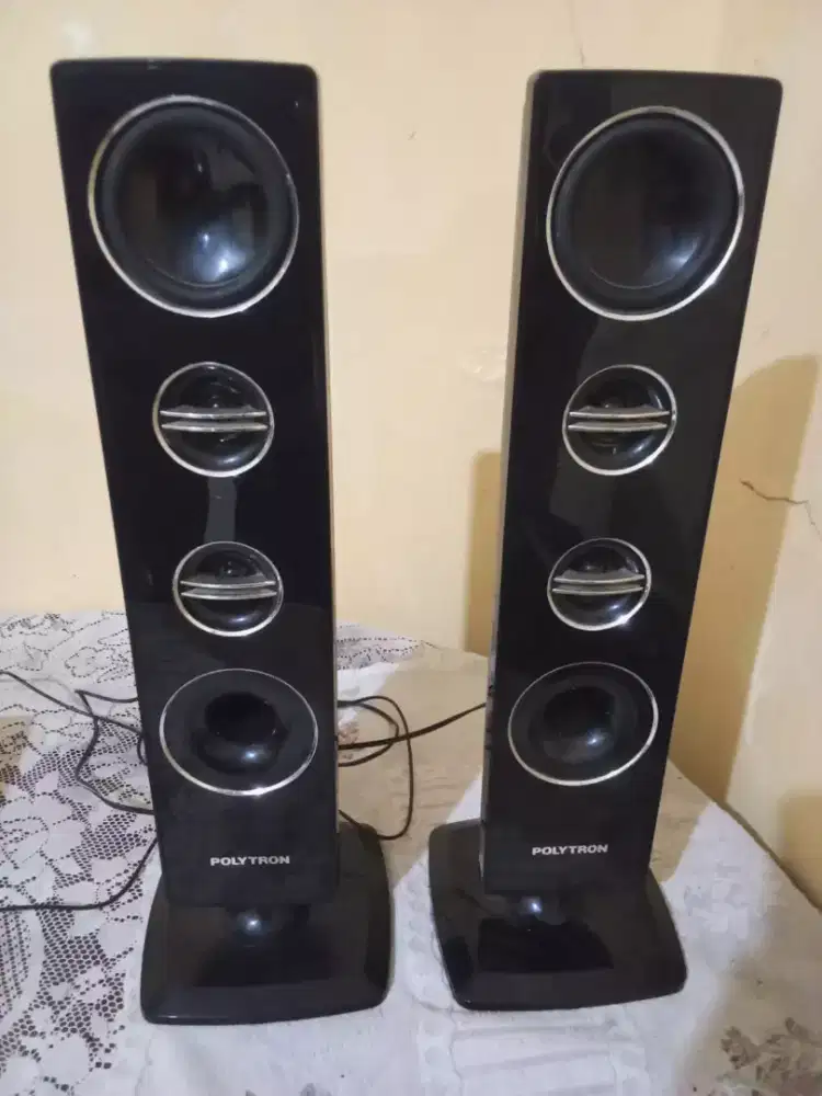 SPEAKER TOWER POLYTRON LIKE NEW NORMAL NOMINUS MULUS BASS VOKAL MANTAP