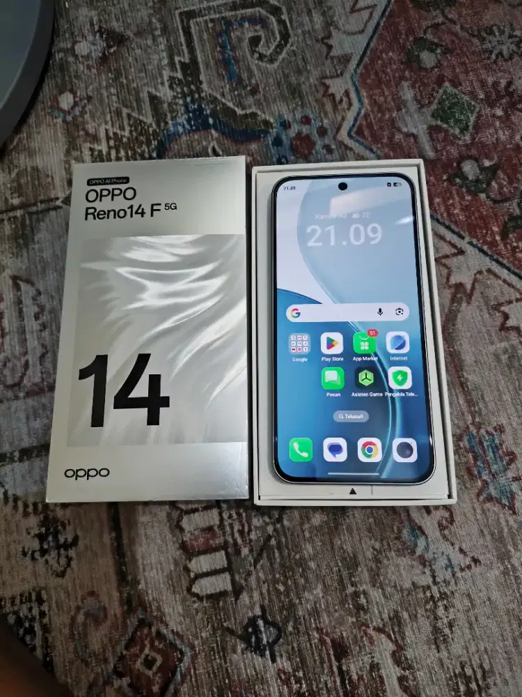 Oppo Reno 14F Lengkap mulus seperti baru