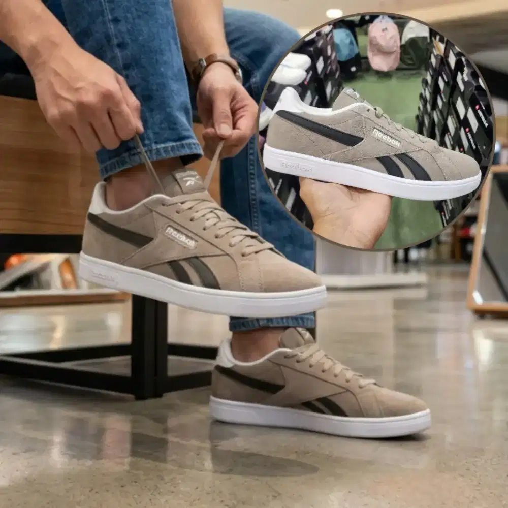 Sepatu Reebok ORIGINAL COURT RETRO Unisex Grey