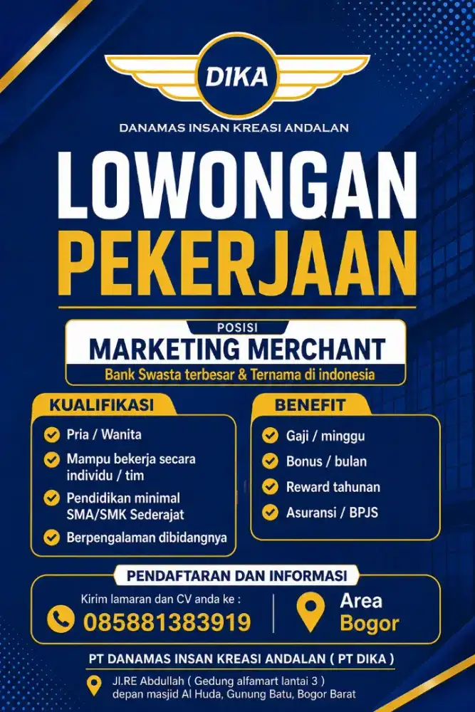 Marketing Bank ternama dan terbesar di Indonesia