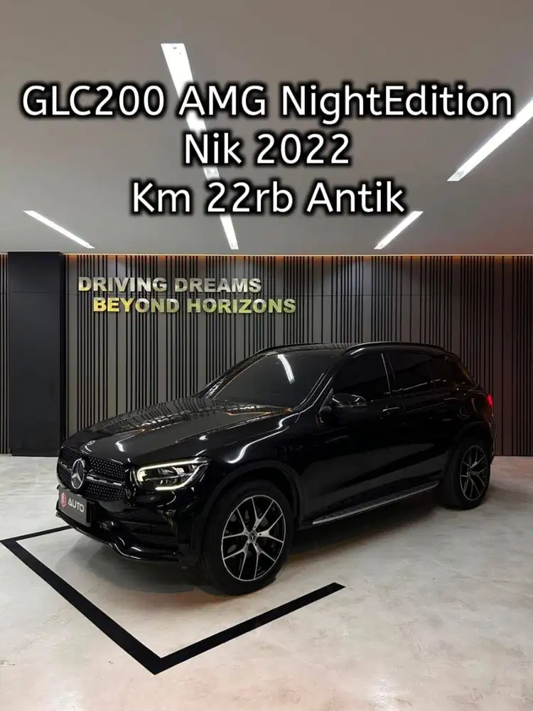 Mercedes Benz GLC 200 GLC200 AMG 2022 Hitam Mercy Km22rb B888PKA