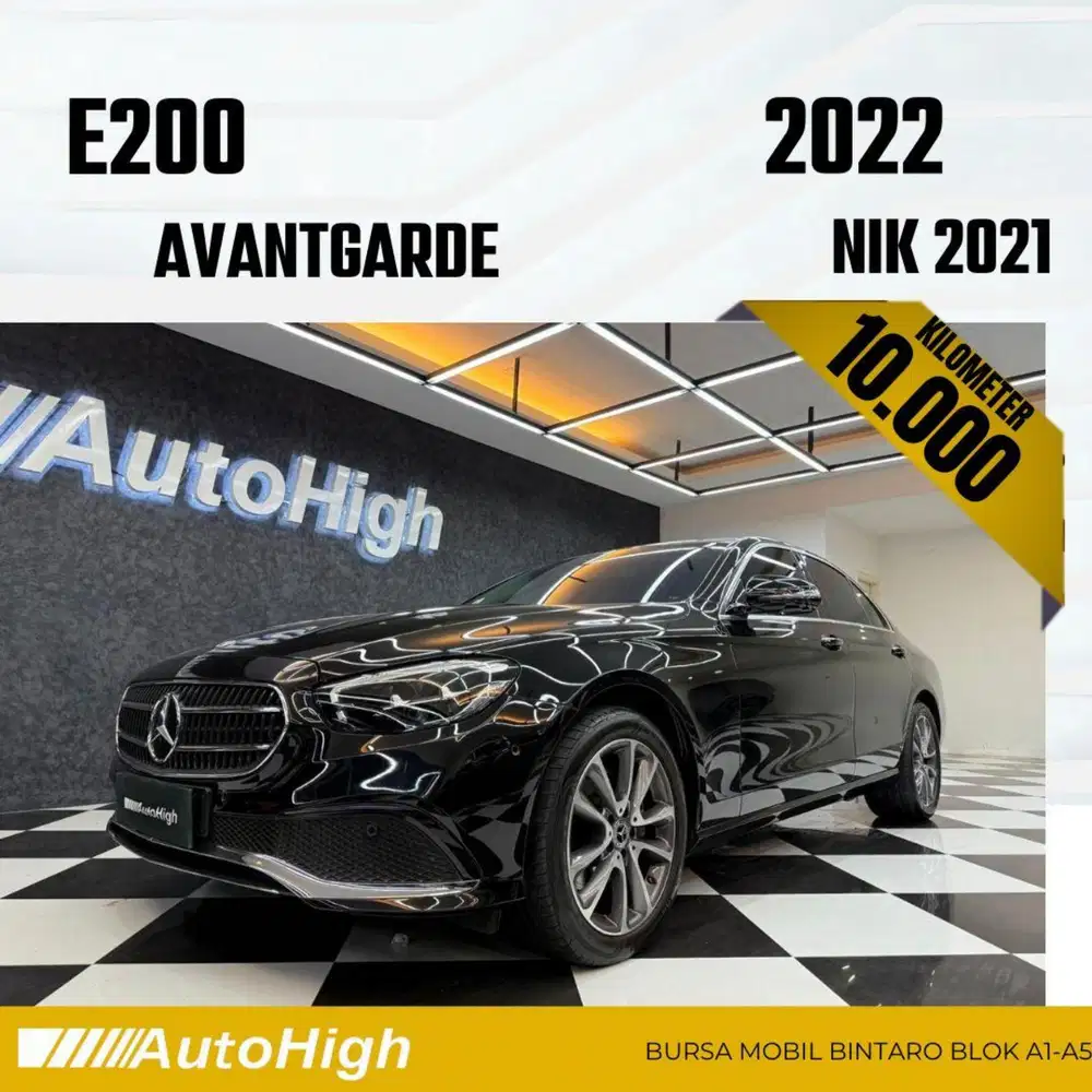 DP10% [Km10.000] E200 Avantgarde 2021 Black Reg 2023 #AUTOHIGH