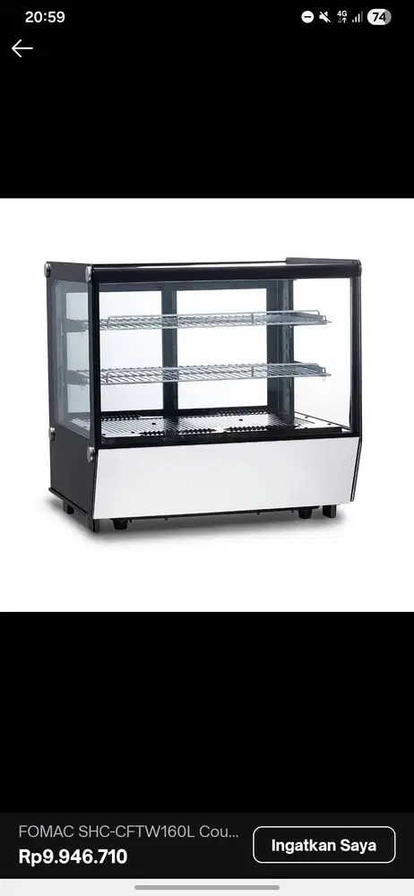 Show case (cold case utk cake dan minuman) 160L