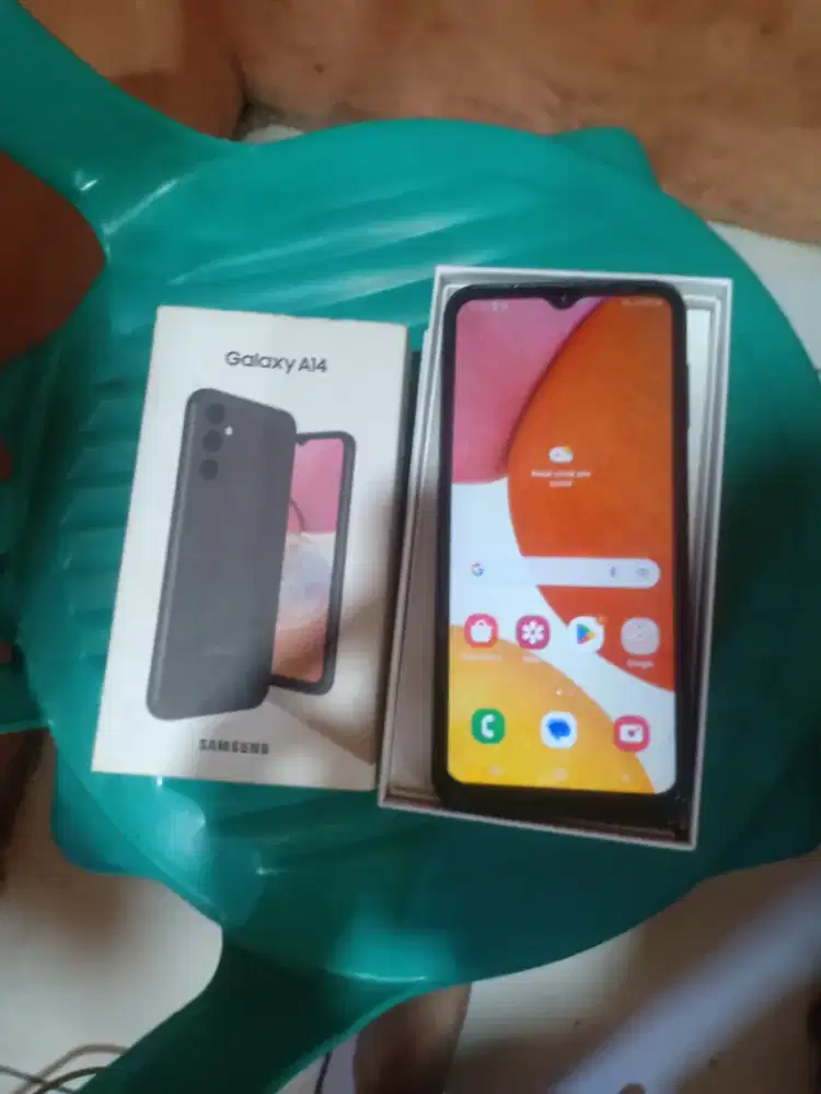 Samsung a14 6/128 full orian hp+dus aja casan ilang