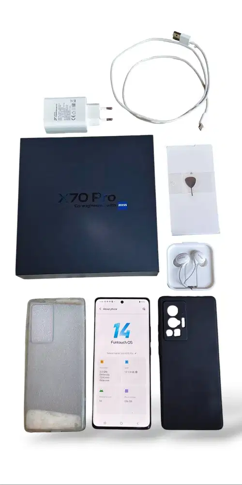 HP VIVO X70 PRO HITAM, DUS LENGKAP, KONDISI SANGAT BAGUS FREE CASING