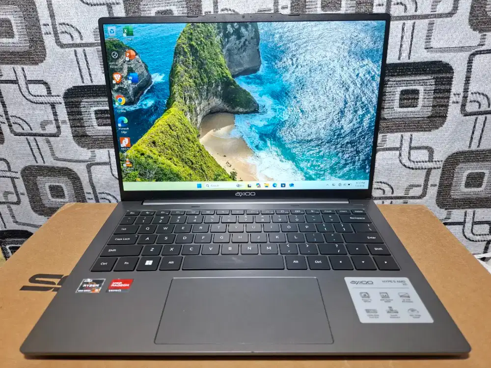 Axioo Mybook Hype 5 Amd X6 Ryzen 5 ram 16 VGA 4gb WUXGA backlit key