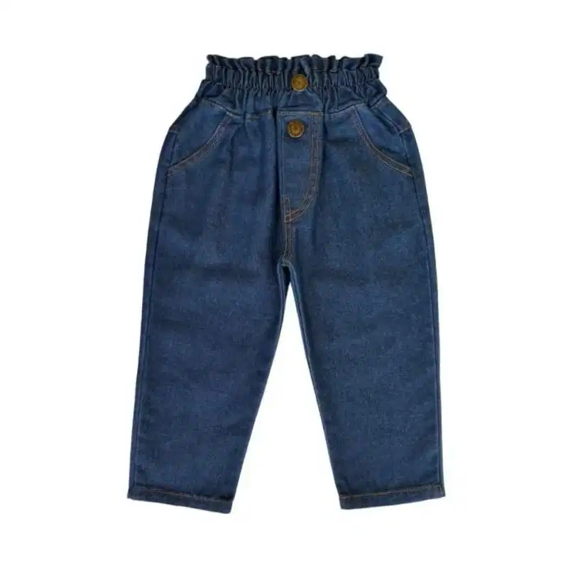 Celana jeans high waish anak perempuan