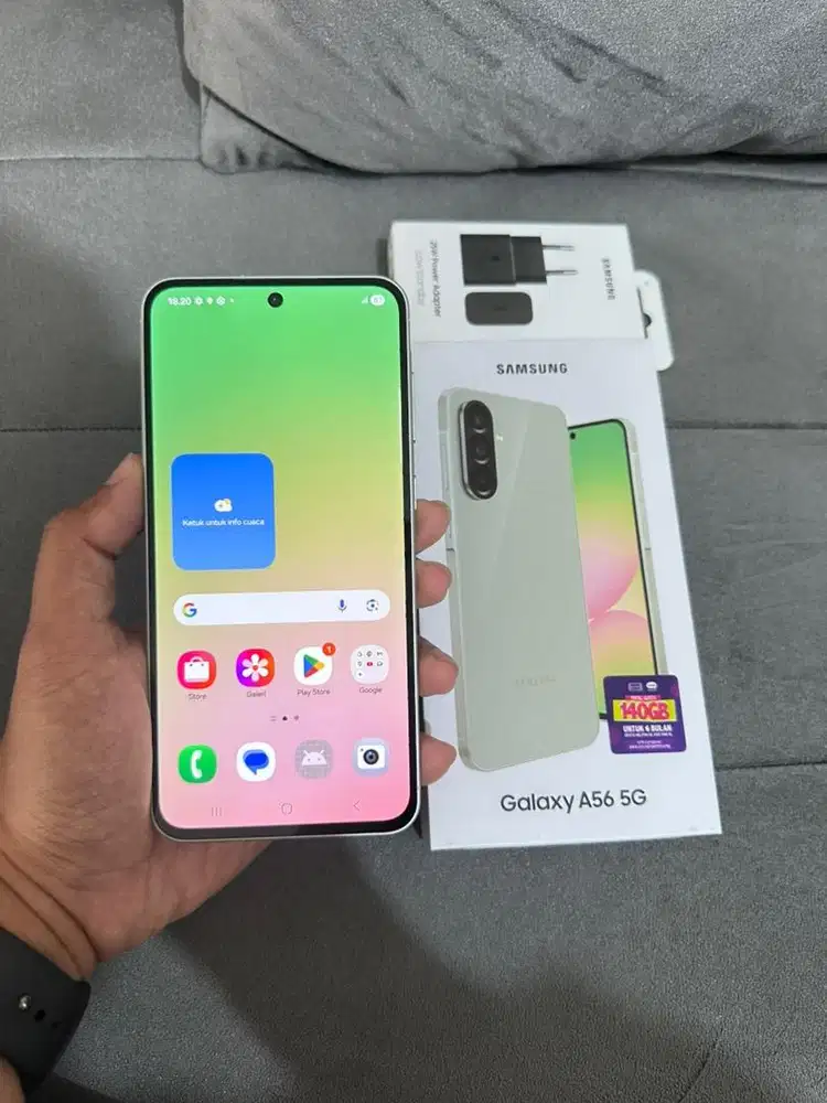 Samsung A56 5G ram 12/256 GB Fullset Garansi 4 bulan lagi