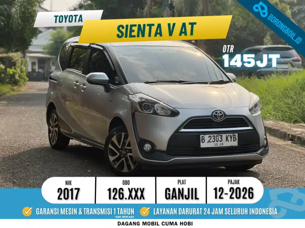 Toyota Sienta 1.5 V CVT 2017 Siap Pakai
