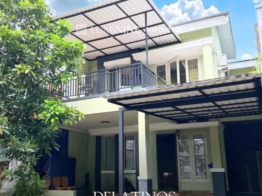 rumah dijual 2 lantai, 4 kamar tidur lokasi dekat dengan tol dan stasiun