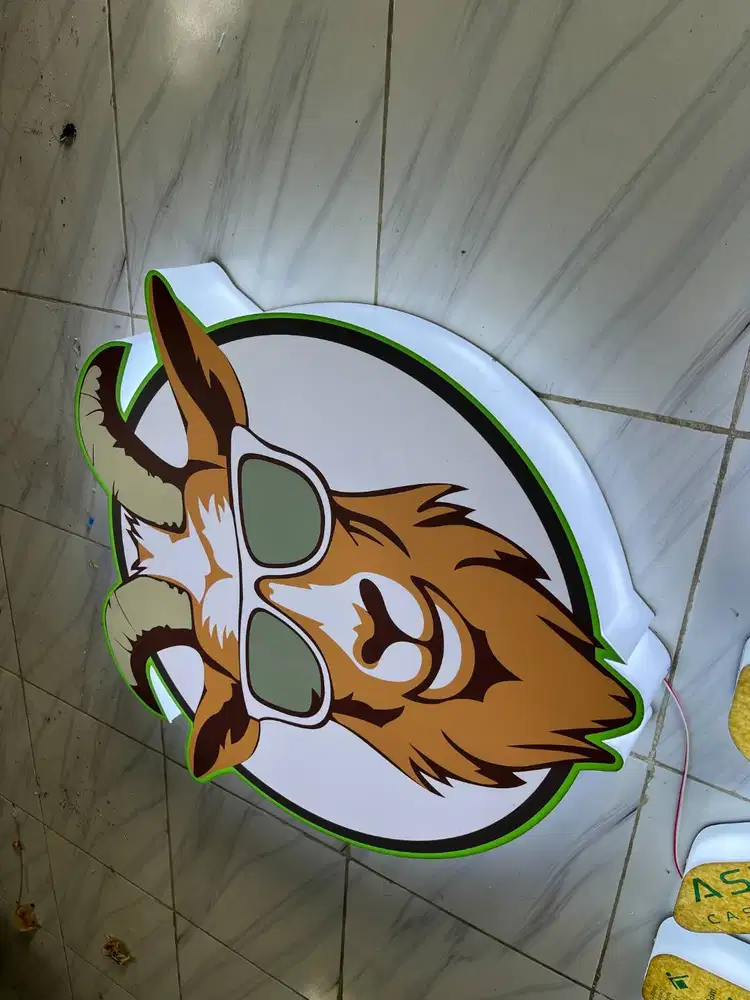 Logo Neon Box Huruf Timbul Berkualitas