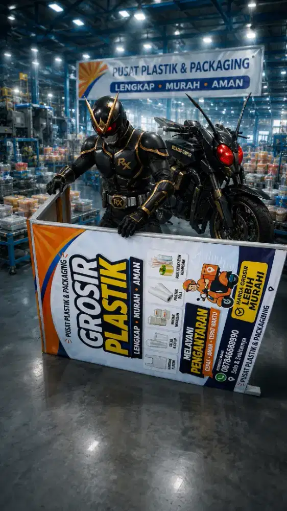 Papan nama segitiga kayu plang reklame jagrak A Banner mmt spanduk