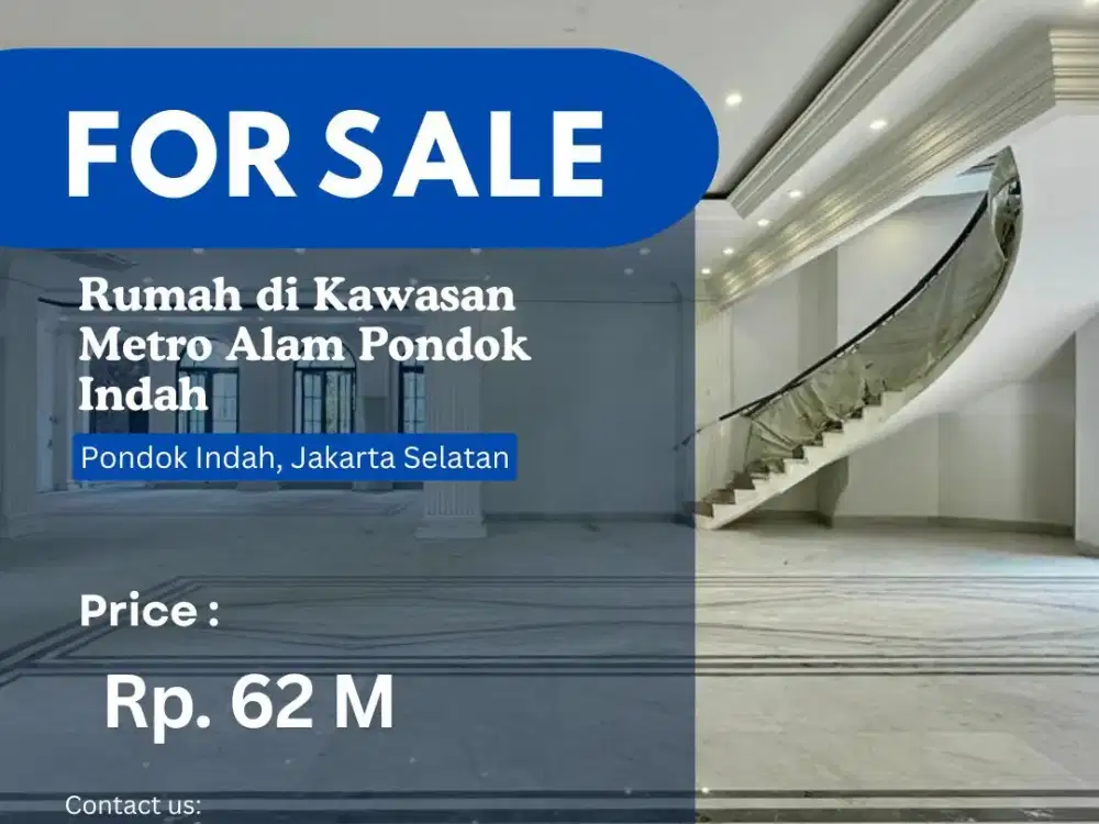 BRAND NEW HOME DIJUAL CEPAT DI METRO ALAM PONDOK INDAH