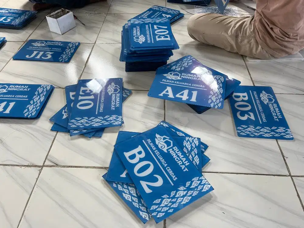 Nomor Rumah Akrilik/ Plang Nama