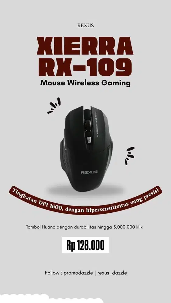 Mouse rexus wireless gaming RX-109