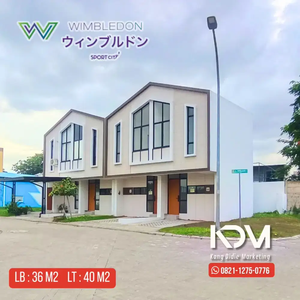 LAST PROMO : CLUSTER WIMBLEDON, ANGSURAN MULAI 2 JUTA-AN