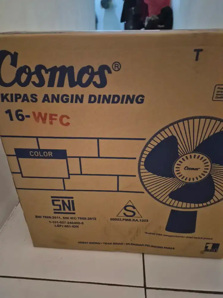 KIPAS ANGIN DINDING COSMOS 16' WFC BARU