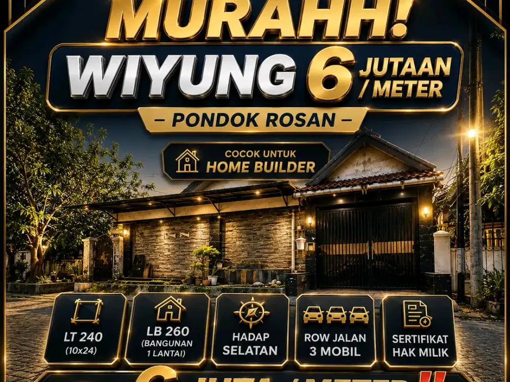 MURAH BANGET RUMAH PONDOK ROSAN WIYUNG DKT BABATAN ROYAL