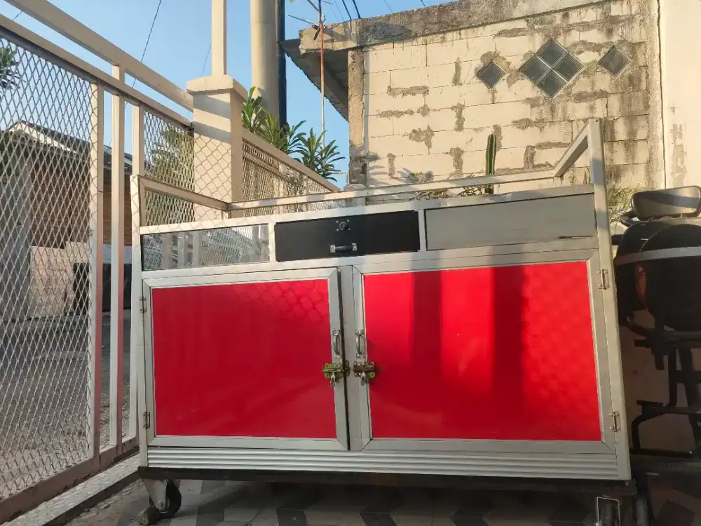 GEROBAK BEKAS JUALAN CUSTOM masih mulus