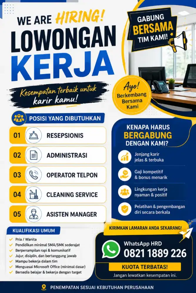 Lowongan kerja Jakarta Selatan.