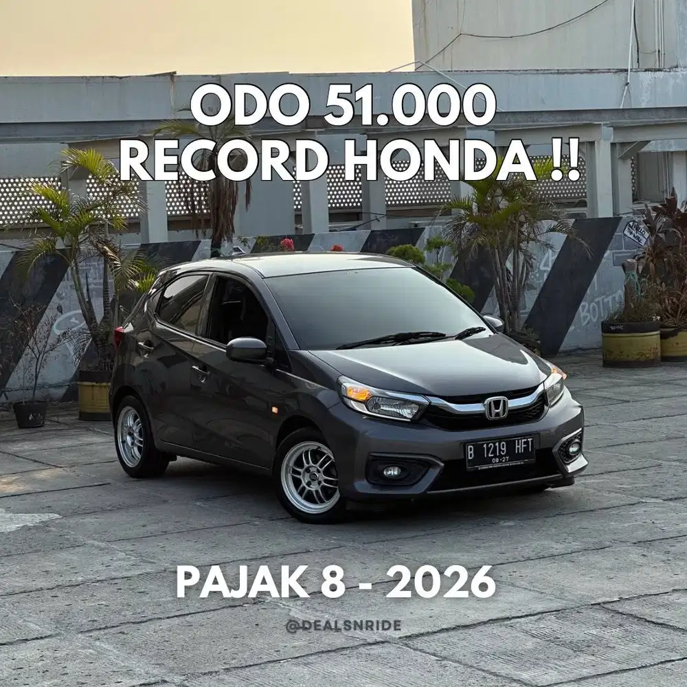 ODO 51.000 ANTIKK !! PAJAK 8/2026 HONDA BRIO E CVT 2022 RECORD HONDA