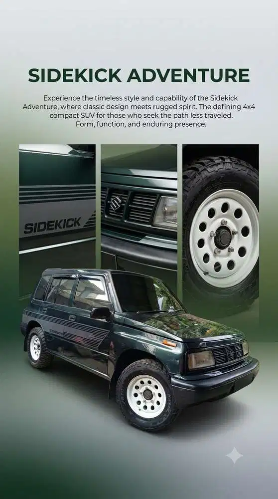 Suzuki Sidekick 97 terawat mulus modif tampan gagah Kalcer
