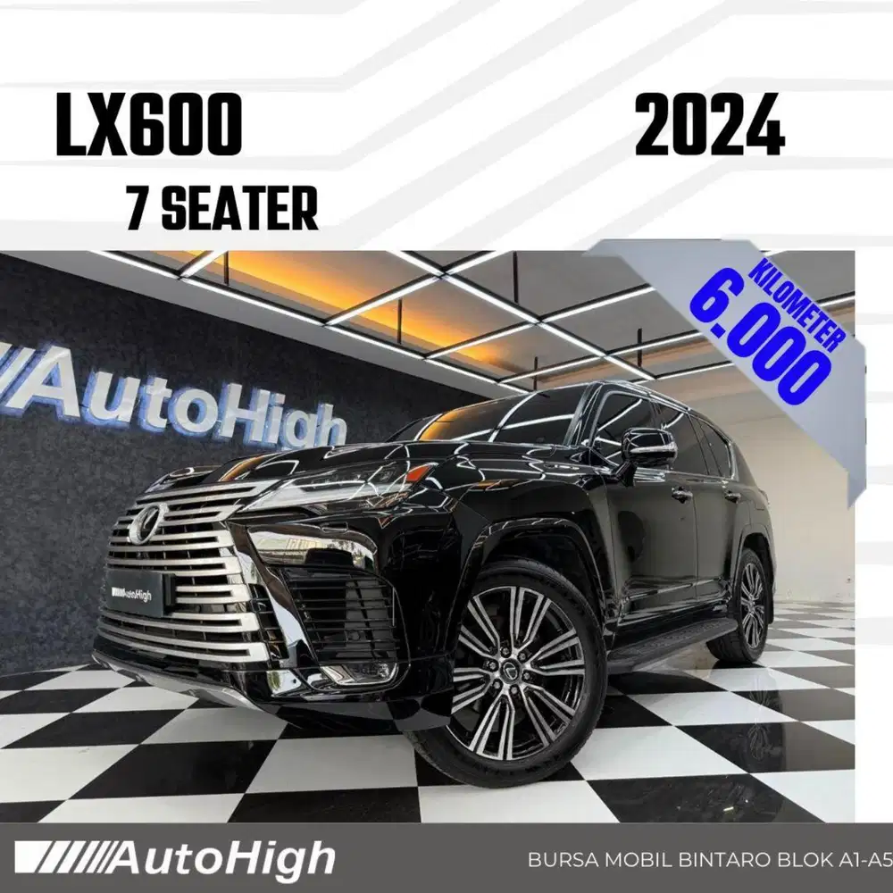 DP10% [Km6.000] LX600 7Seater 2024 Black / LX 600 Reg 2023 #AUTOHIGH
