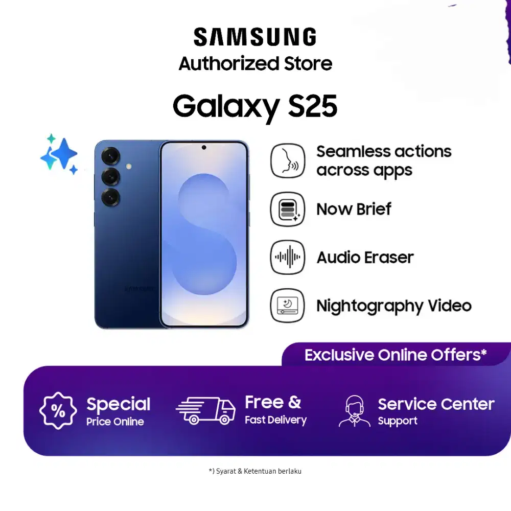 Samsung Galaxy S25 5G 12/256 gb New Garansi Resmi
