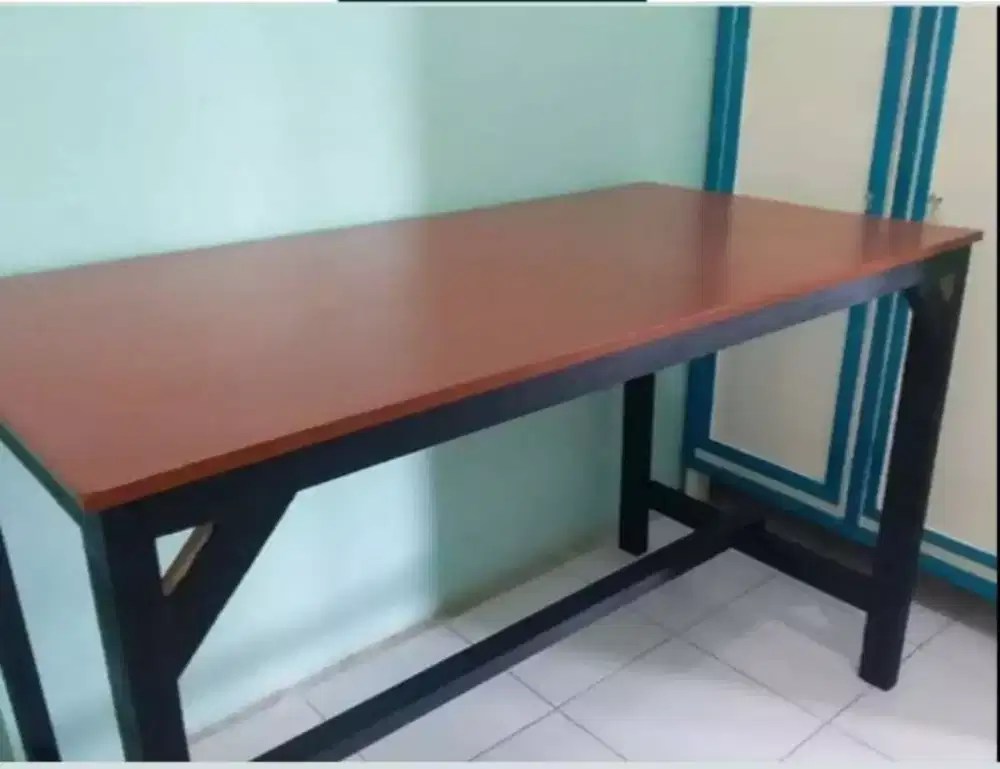 meja jualan  bahan plywood